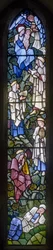 Rottingdean, St Margaret, Morris & Co., Edward Burne-Jones, Der Baum Jesse, Selbstporträt, 1897
